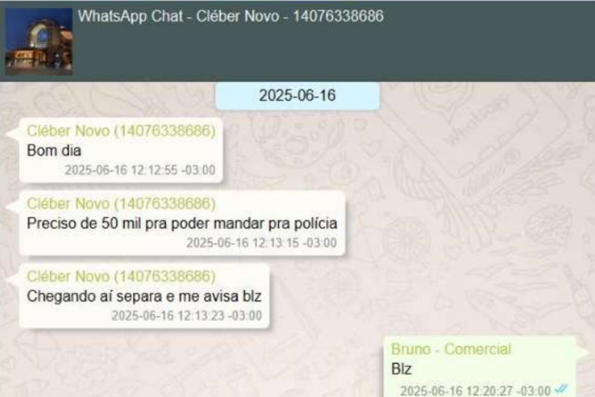 Imagem colorida de conversa
