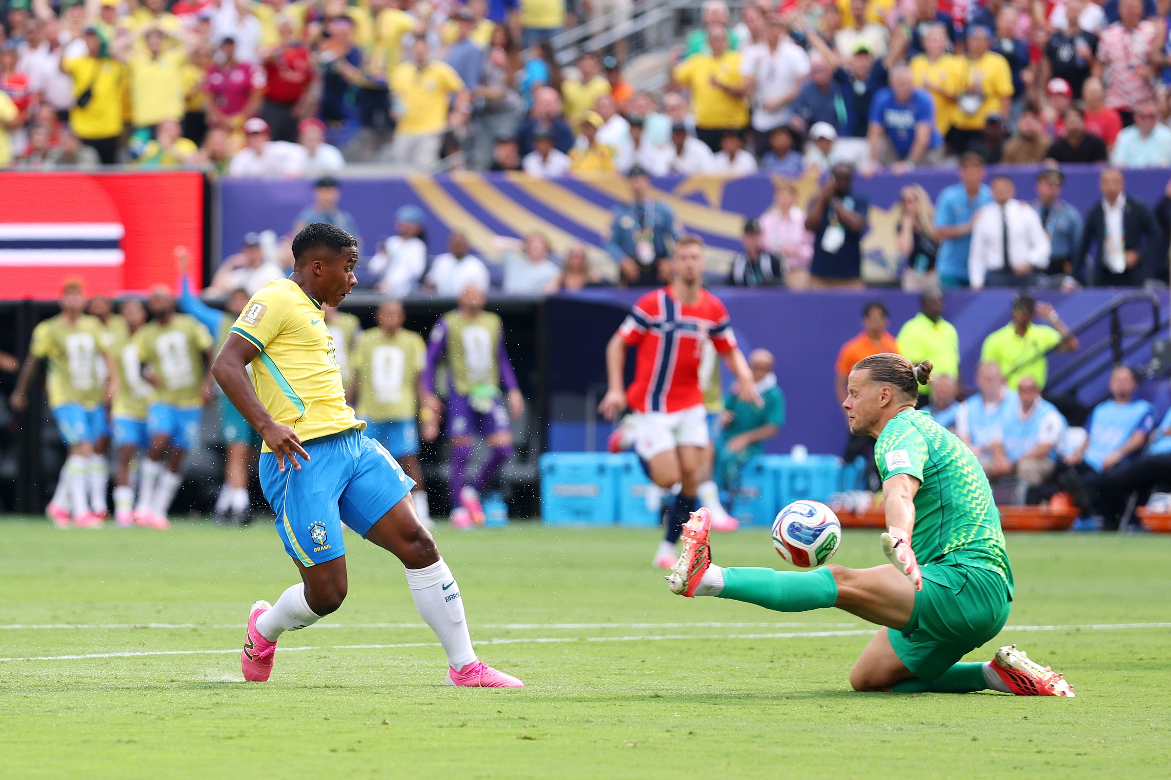 Endrick perde gol crucial em jogo da Copa do Mundo