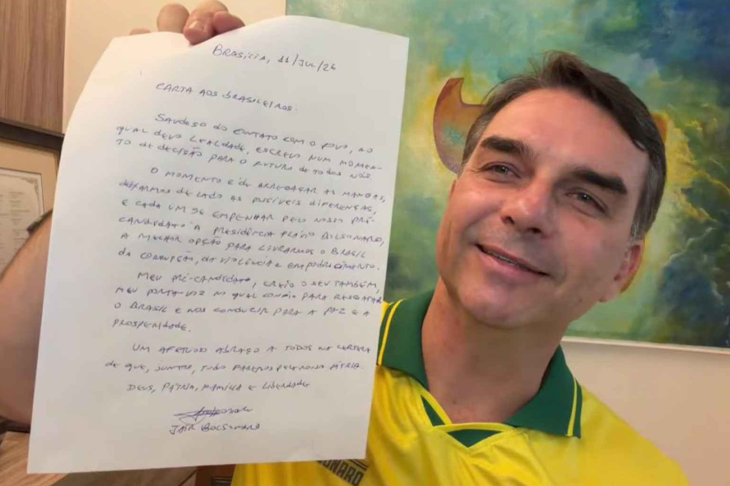 Cabeçalho da "carta aos brasileiros" enfraquece versão de Bolsonaro