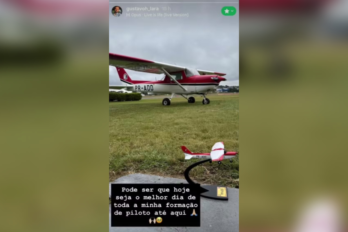 Imagem colorida, Anac se manifesta sobre banho de oléo que matou aluno de aviação no PR - Metrópoles