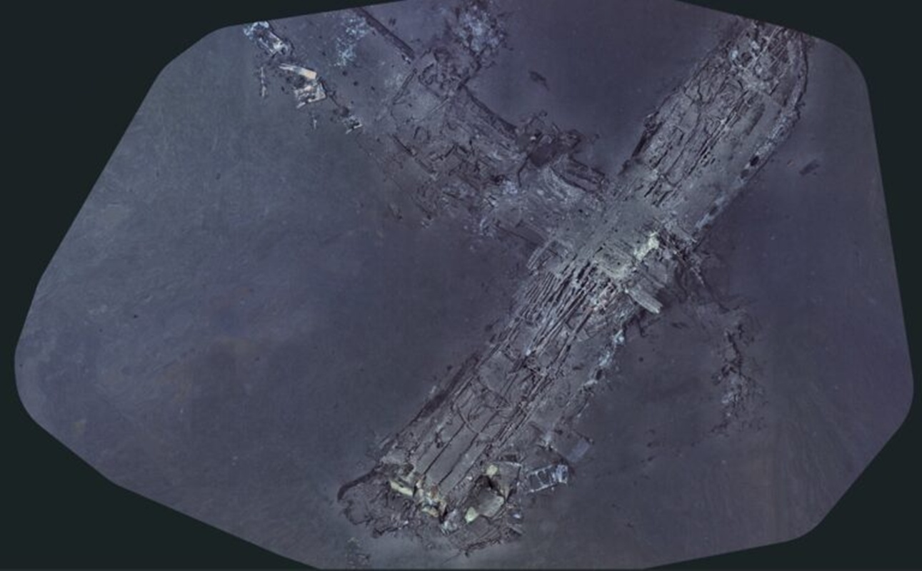 Imagem mostra destroços do avião no fundo do mar perto de Porto Rico