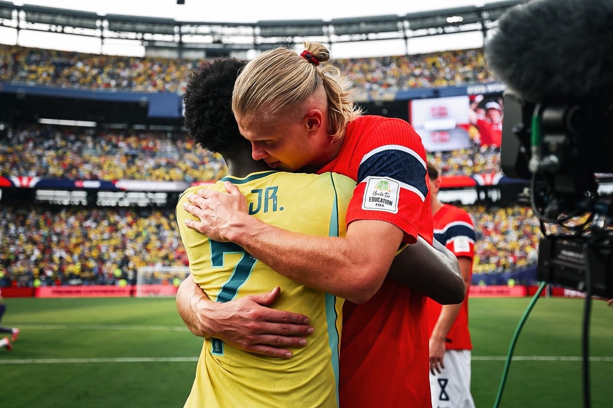 Haaland e Vini Jr. em Copa do Mundo