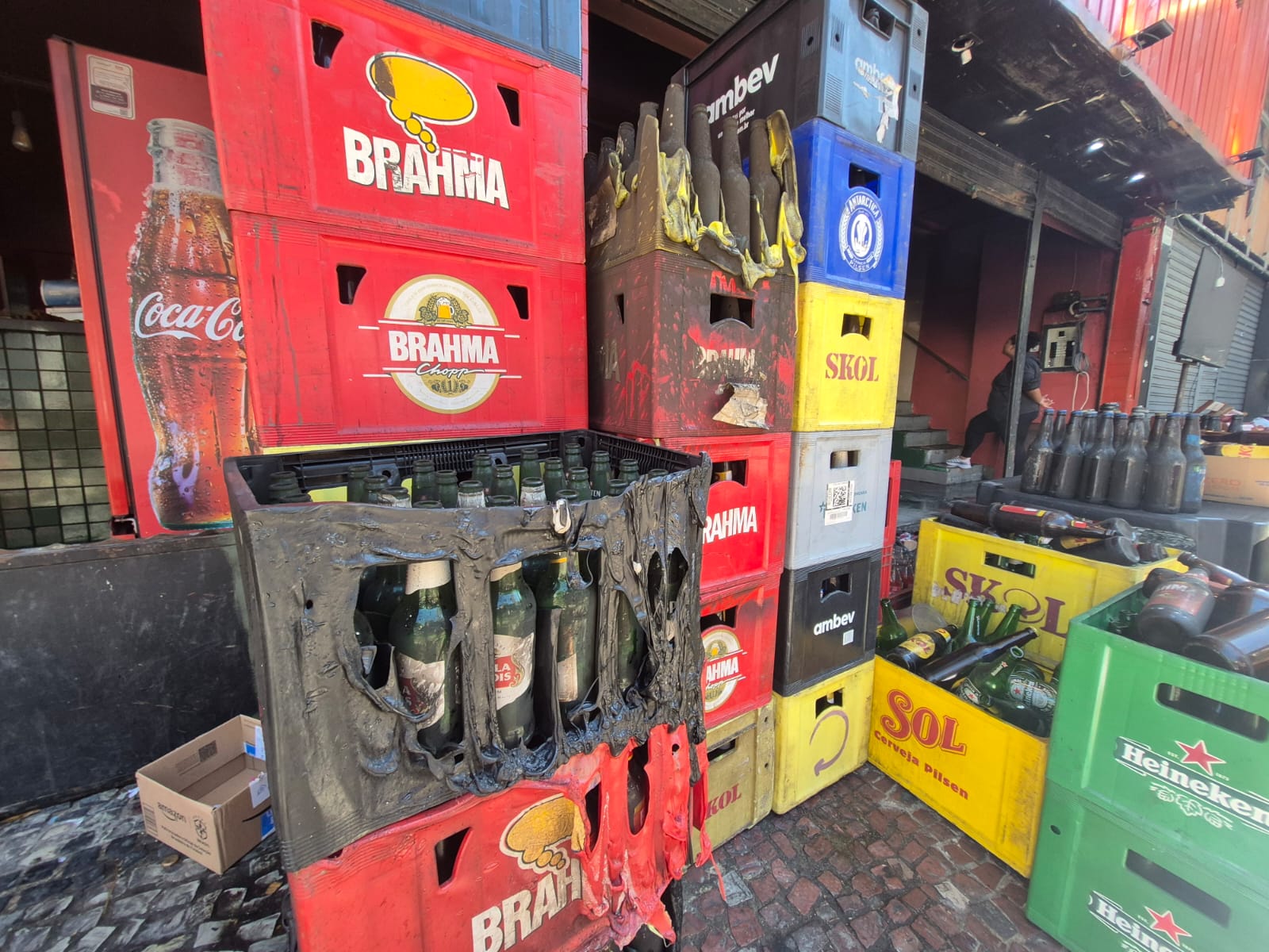 Incêndio em lanchonete do Centro de BH