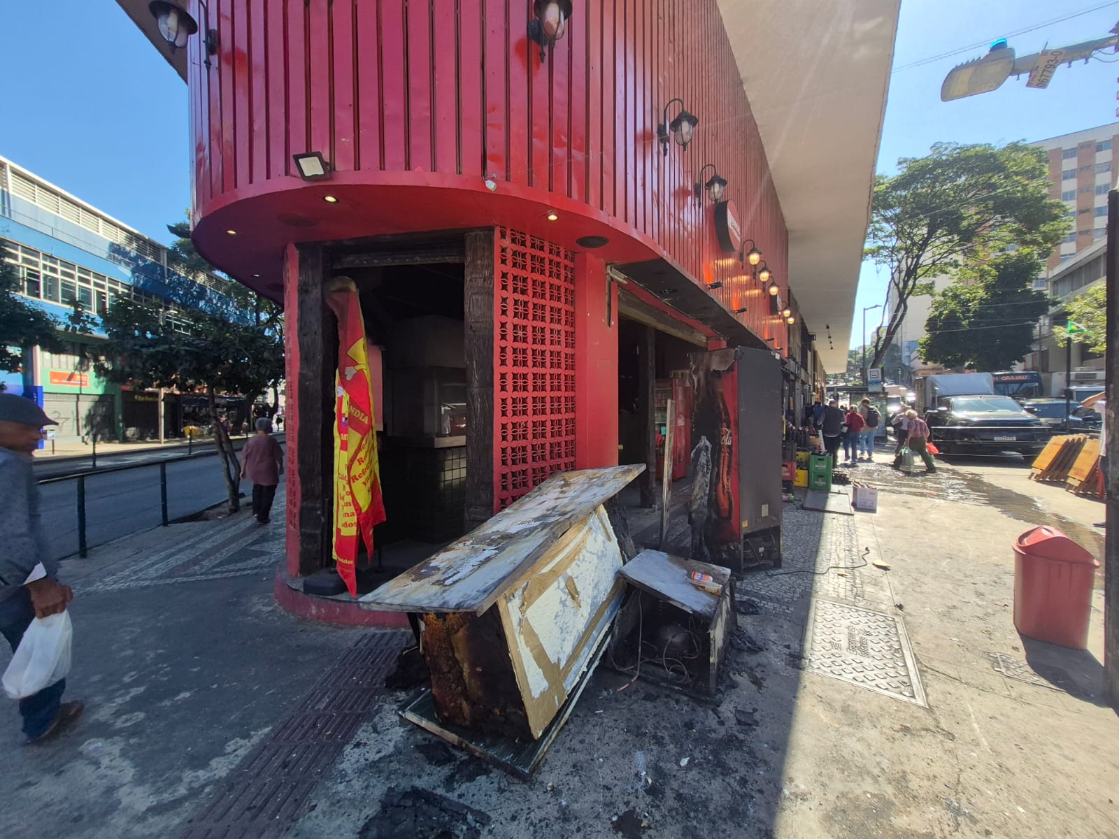 Incêndio em lanchonete do Centro de BH