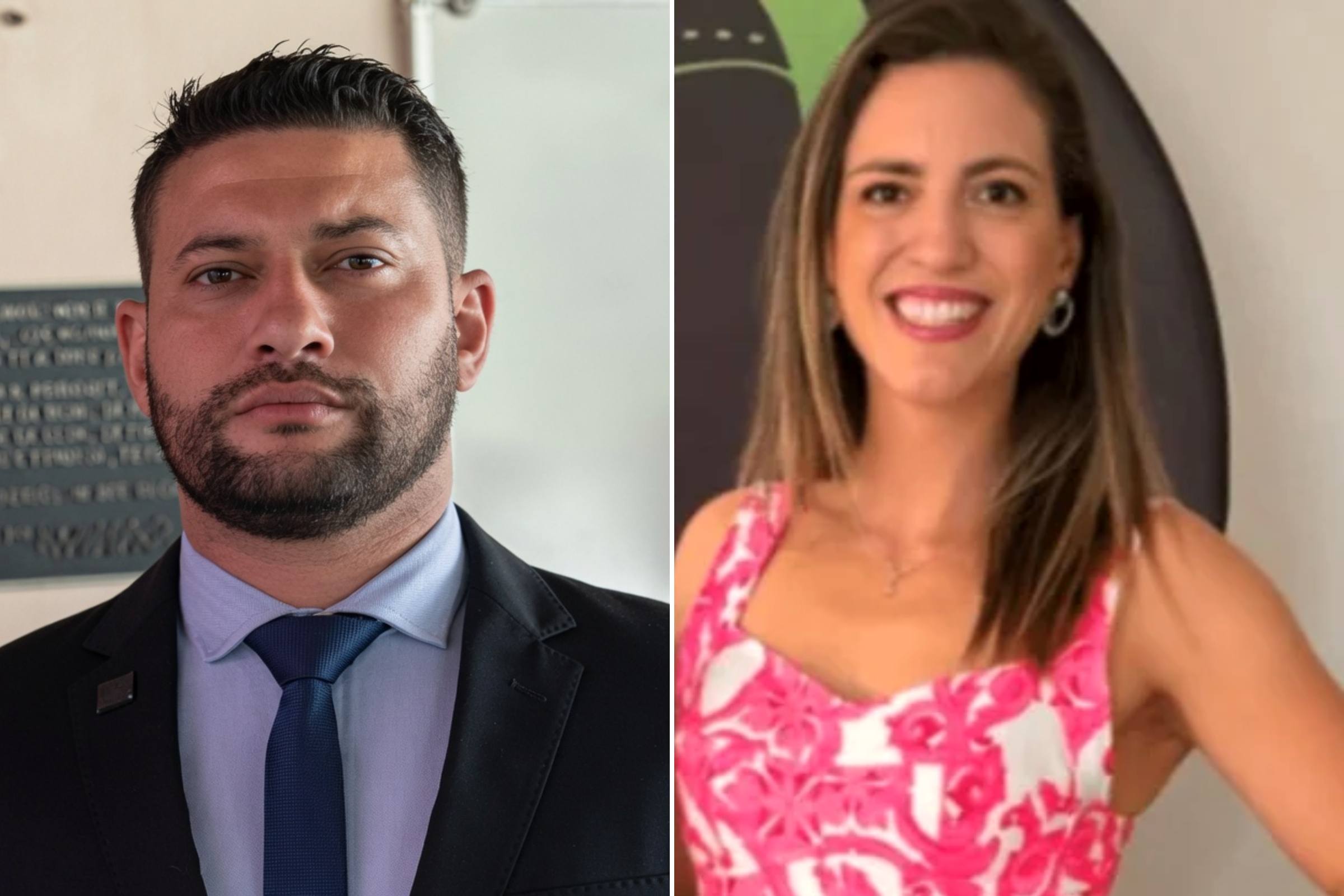 capitã Michele e sargento Eduardo Abner