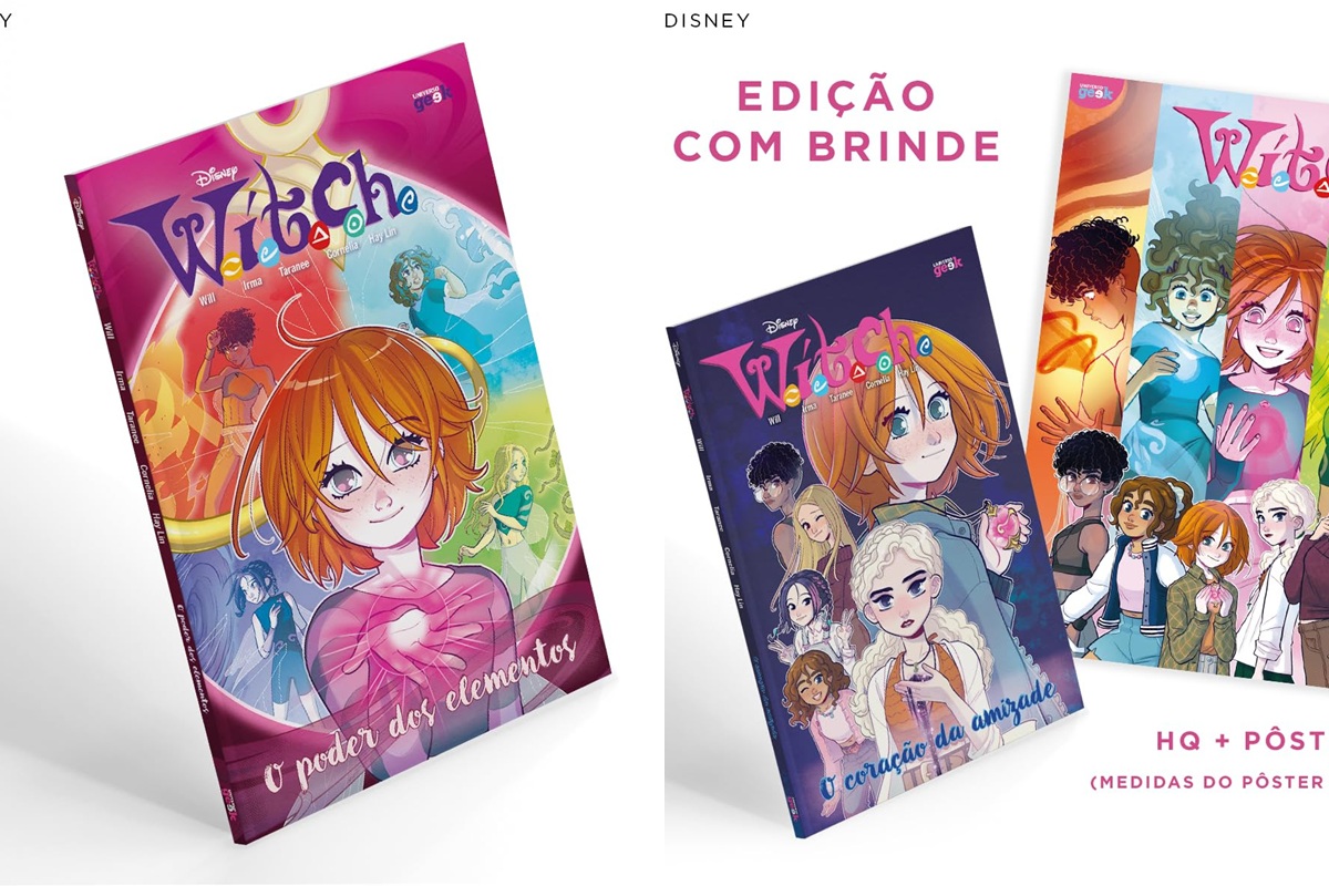 Novas edições das revistas W.I.T.C.H. em montagem colorida - Metrópoles
