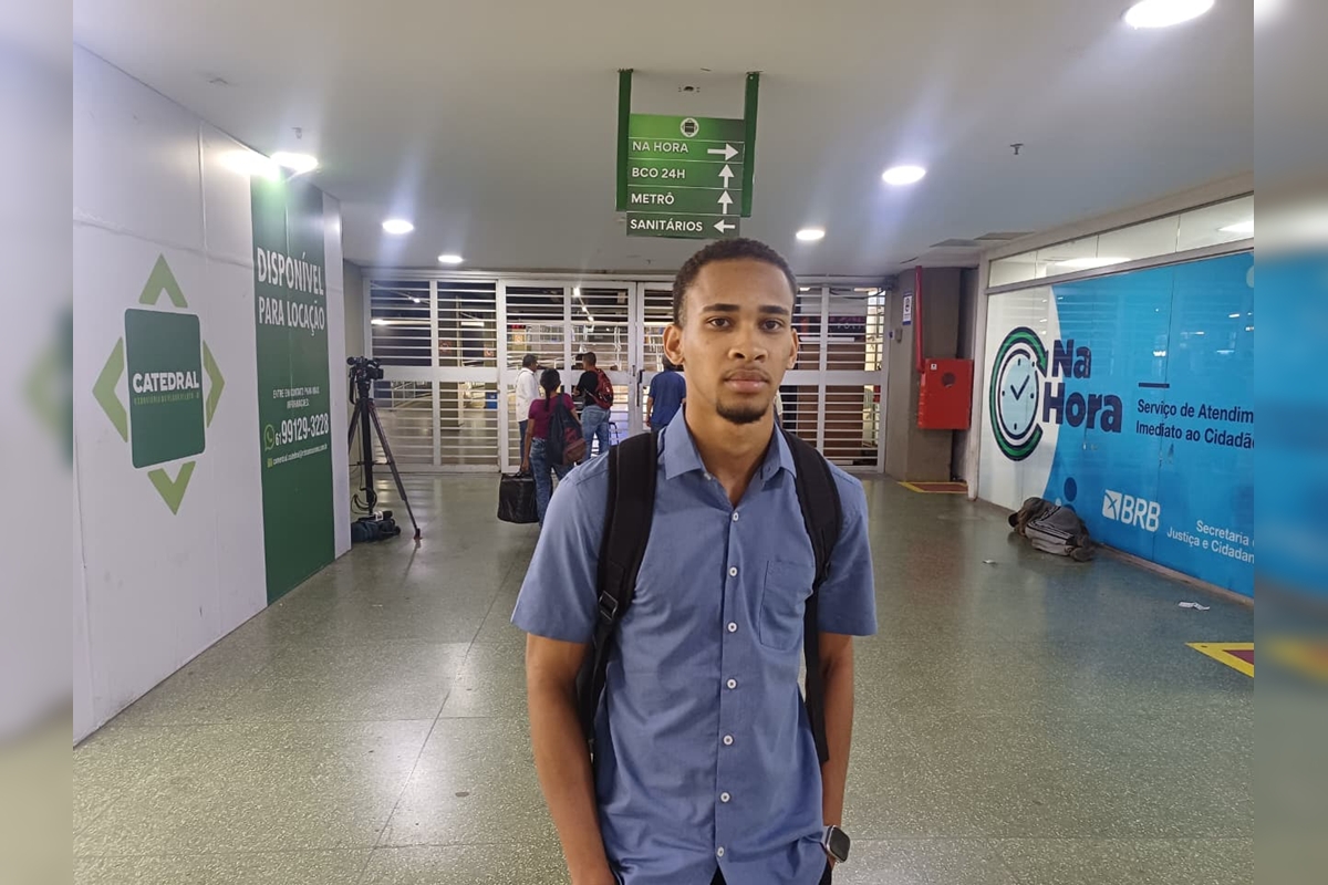 Passageiro Danilo da Silva, 21 anos