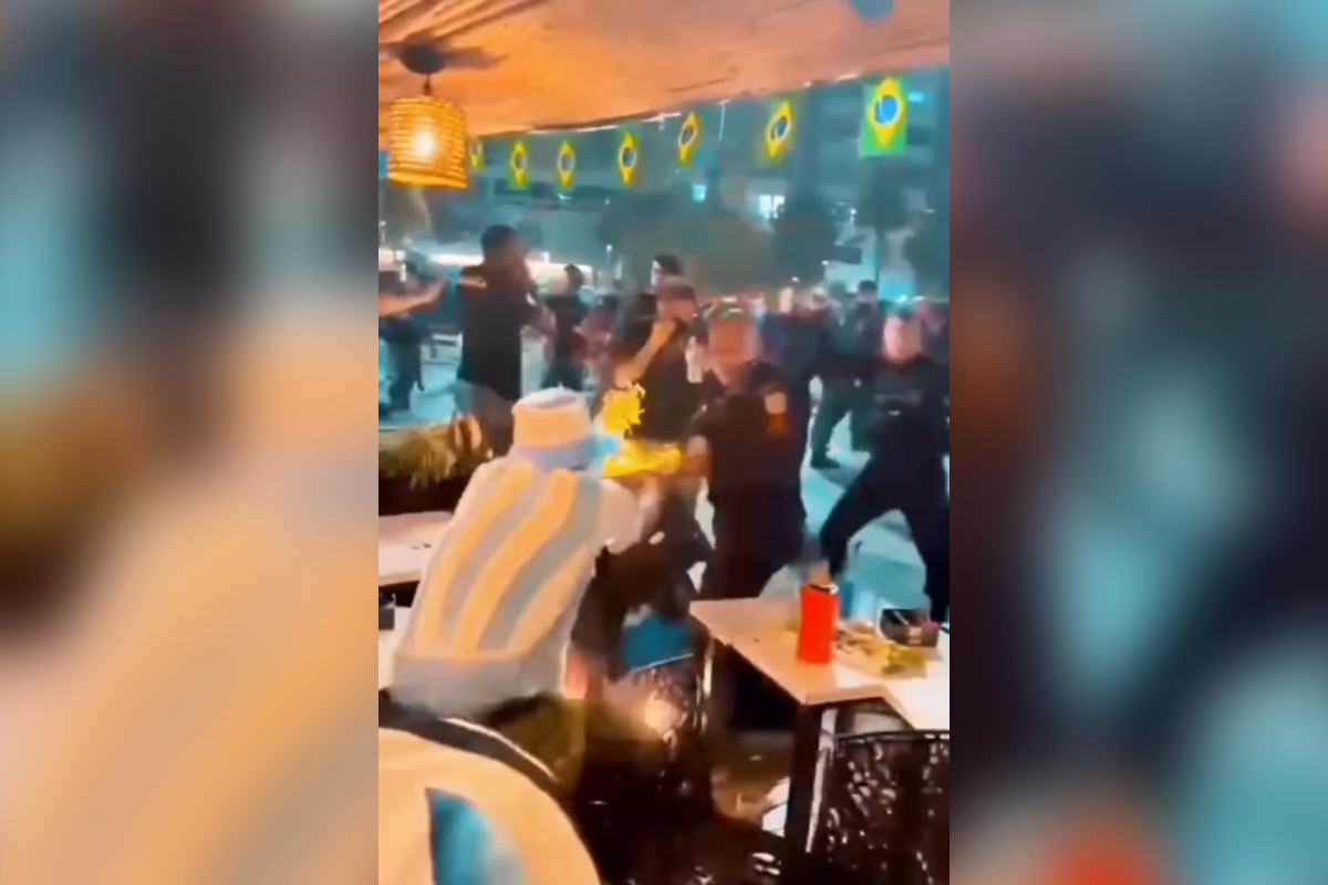 Derrota da Argentina termina em pancadaria em Copacabana