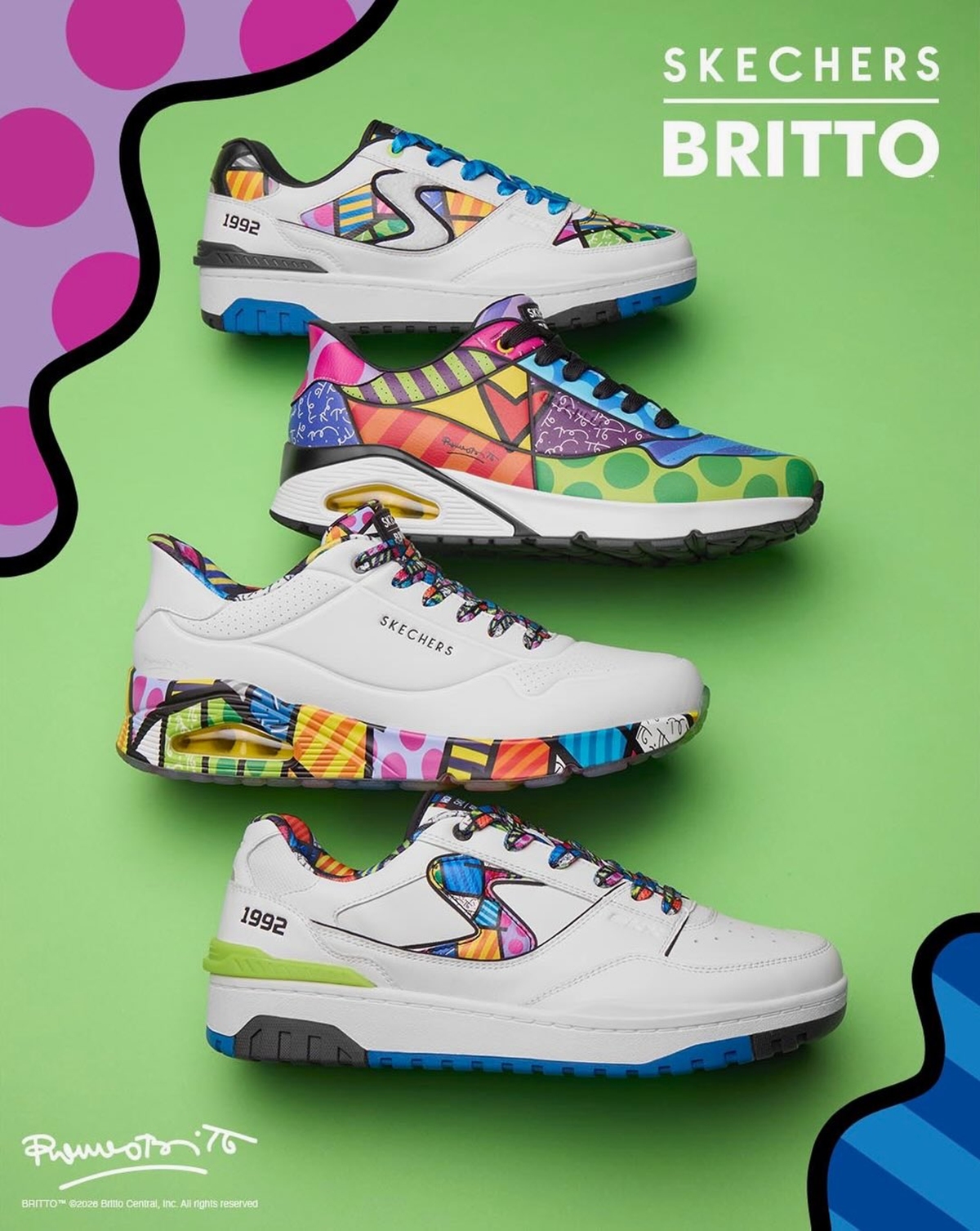 Romero Britto Skechers - Metrópoles 
