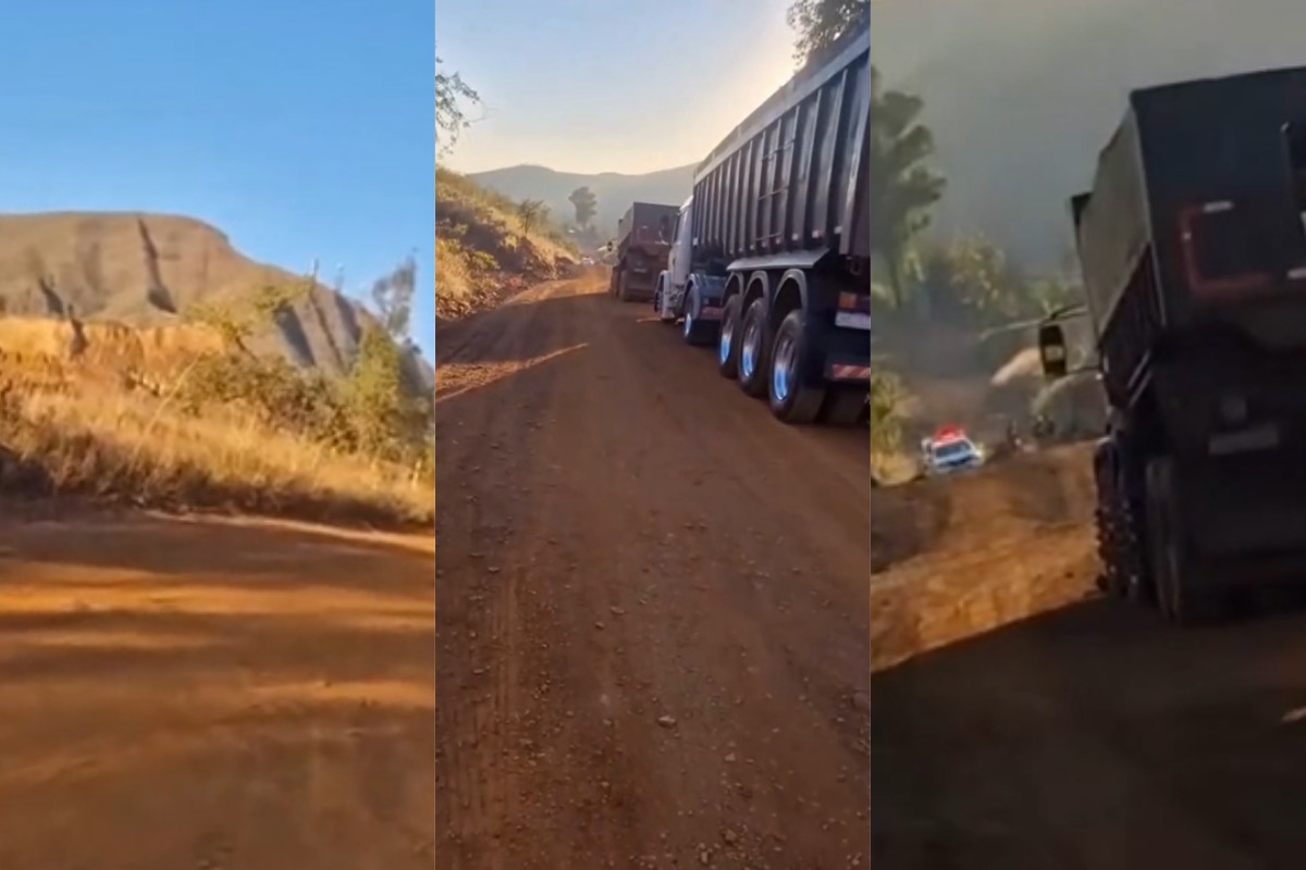 Mina desativada extração ilegal Serra do Curral