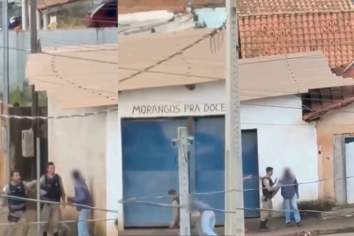 Vídeo mostra PM agredindo homem durante abordagem em MG