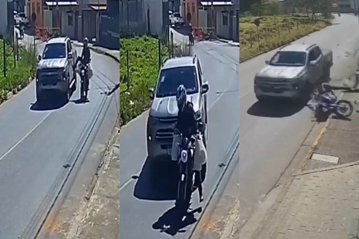 MG: motorista é preso após atropelar motoboy em briga de trânsito