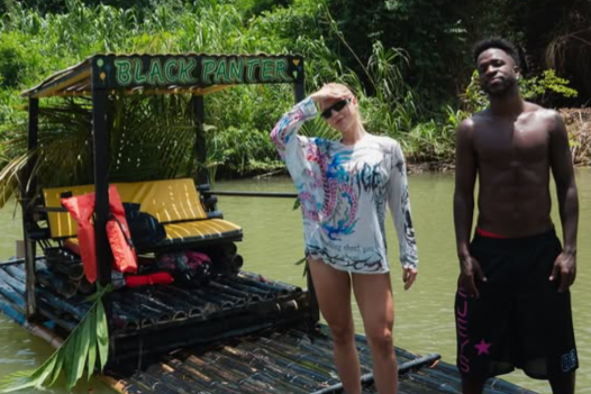 Vini Jr. em foto na Jamaica