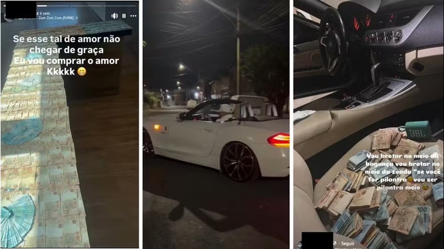 carros de luxo operação Cortina Digital