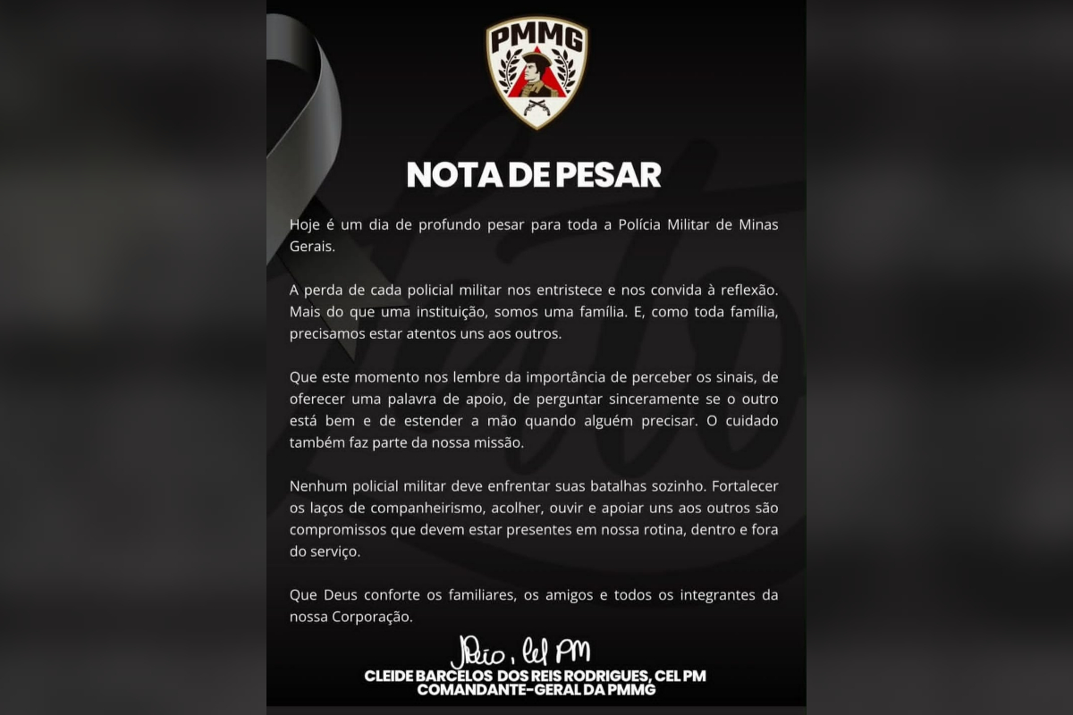 Nota de Pesar da PMMG