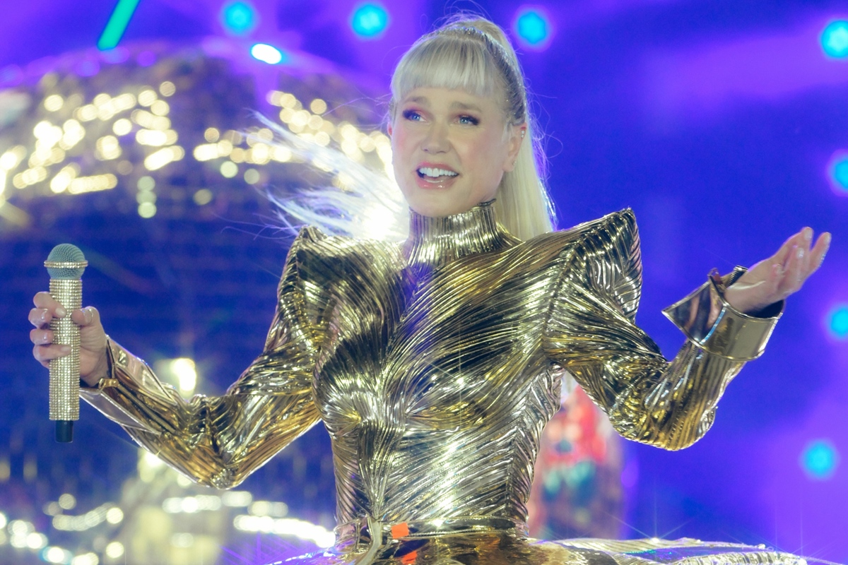 Xuxa durante a turnê de despedida