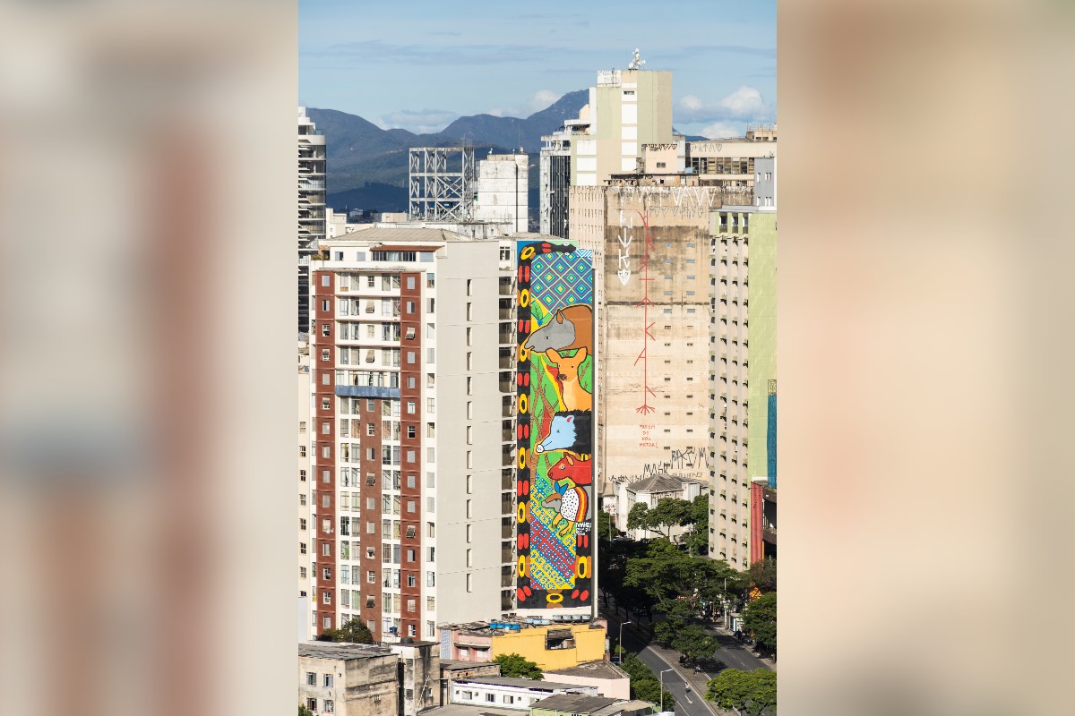 Obras do CURA transformam empenas de prédios de BH