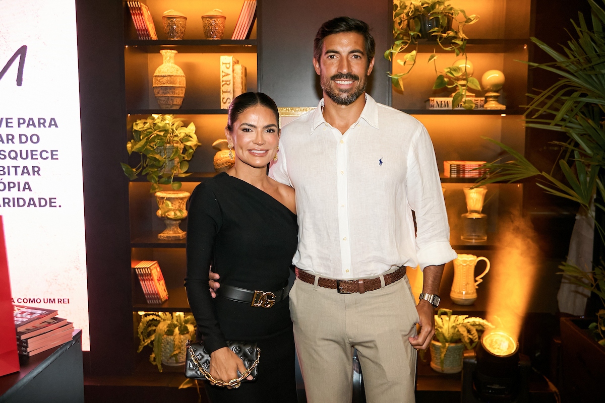 Bruna Reis e o marido