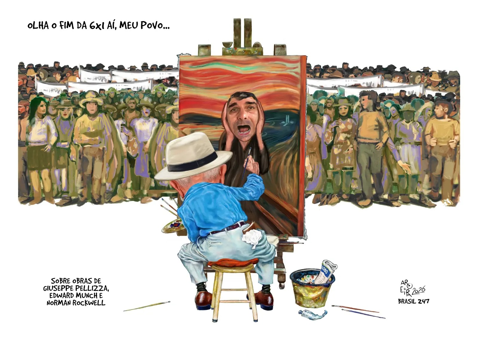 Charge do Amarildo - QTU Questões do Universo