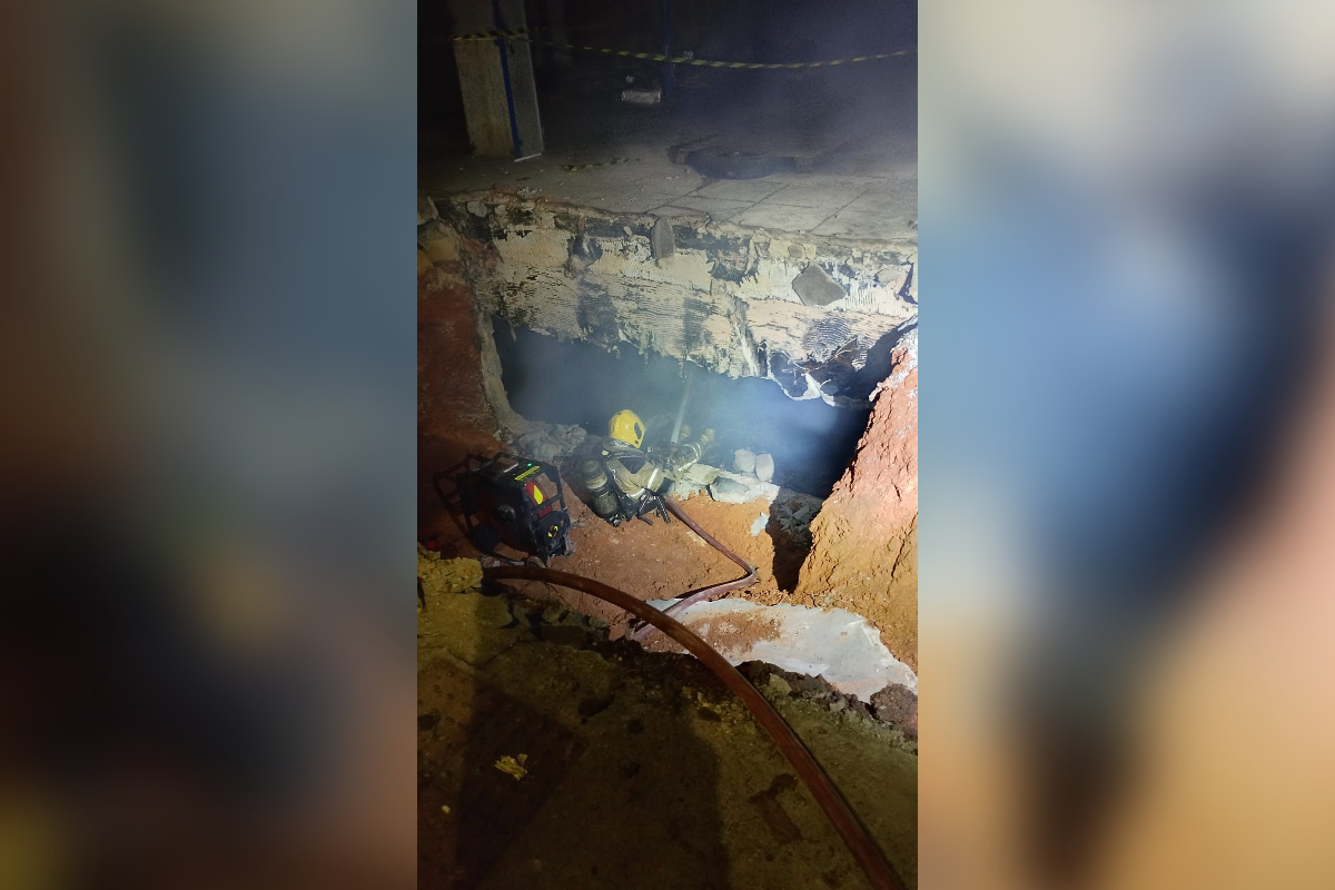 bombeiros incêndio galpão