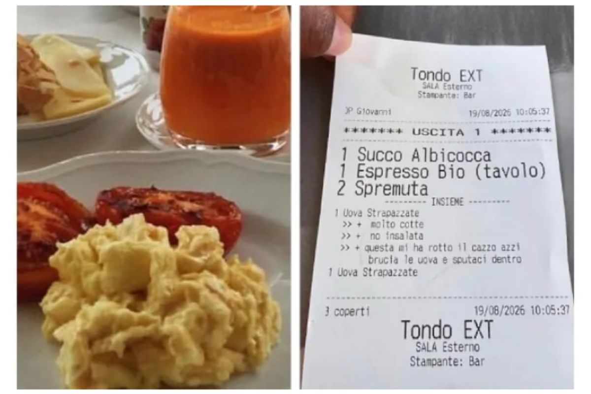 Turista brasileira recebe conta com ameaça em restaurante italiano