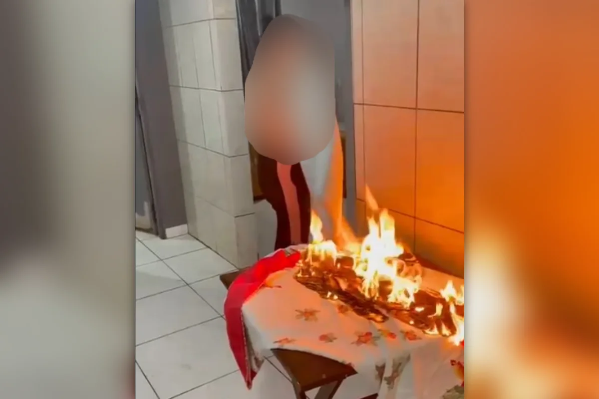 Mulher ateia fogo em casa e esfaqueia ex-namorado na frente da filha no DF