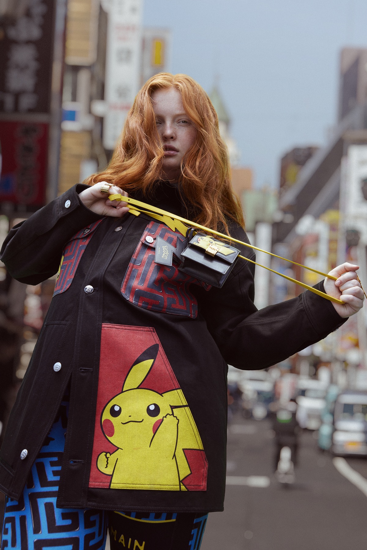 foto com cor. Balmain x Pokémon - metrópoles
