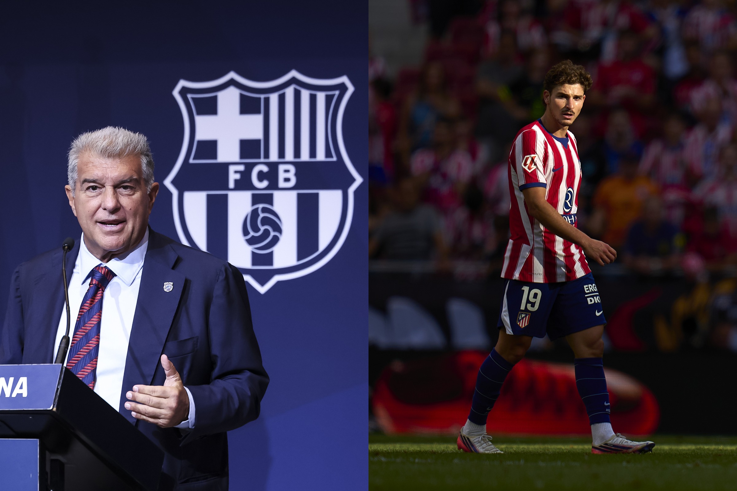 Julián Álvarez falta a treino e Laporta reafirma interesse do Barcelona