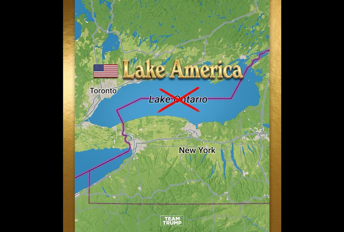 Trump ameaça mudar nome de lago que faz fronteira com Canadá - Metrópoles
