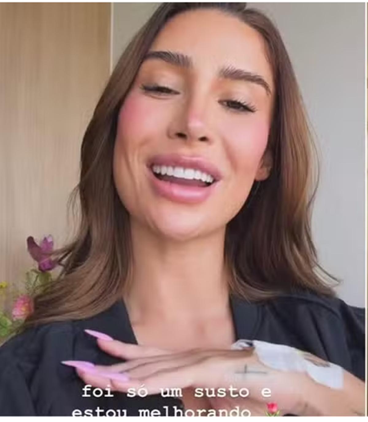 Bianca Andrade atualiza seguidores do quadro de saúde