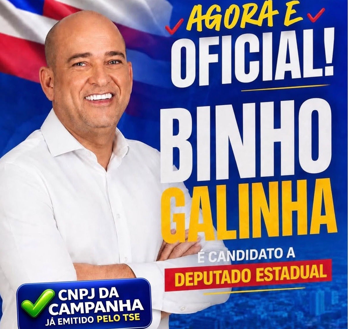 Imagem vinculada ao feed original: Preso e condenado a 36 anos, Binho Galinha registra candidatura no TSE