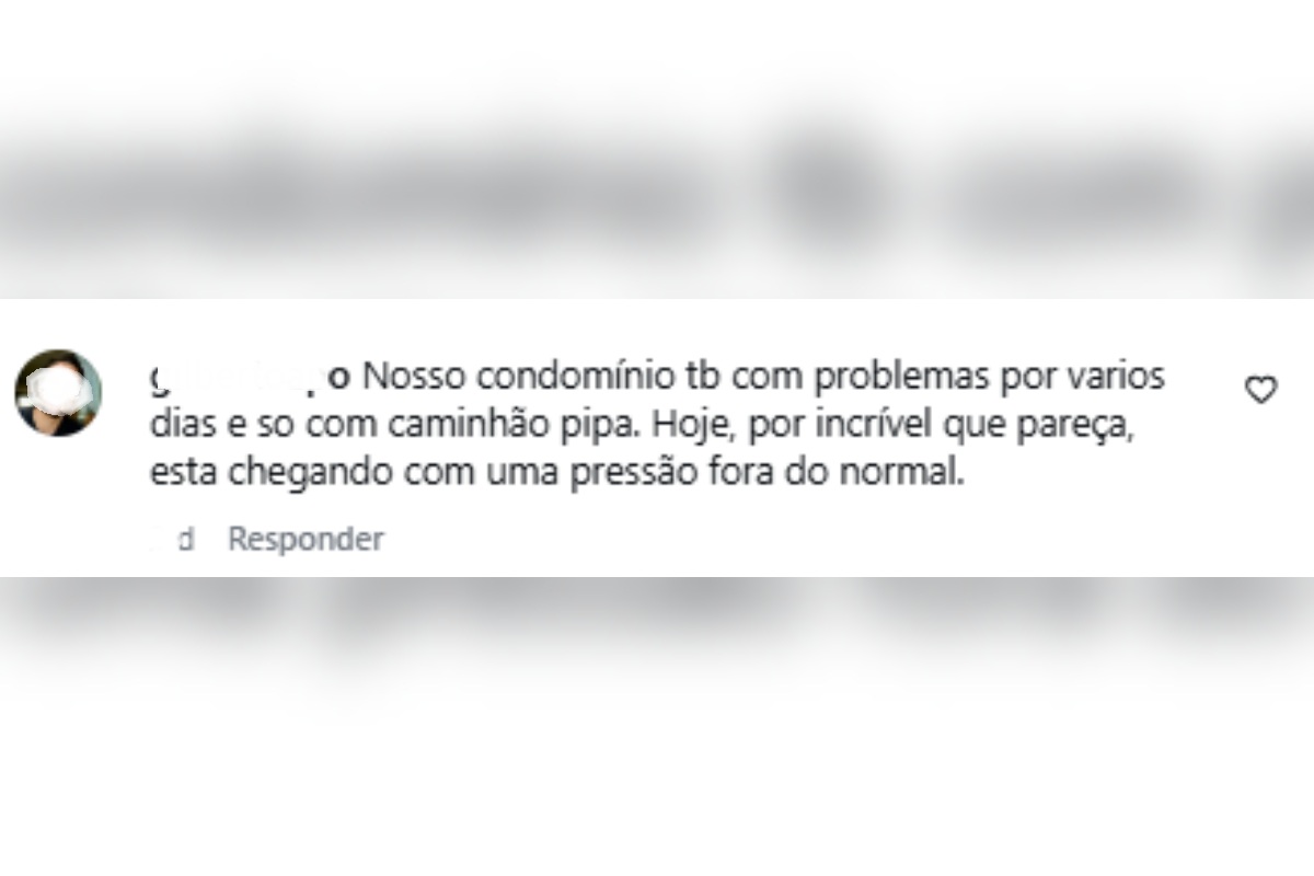 falta de água Buritis