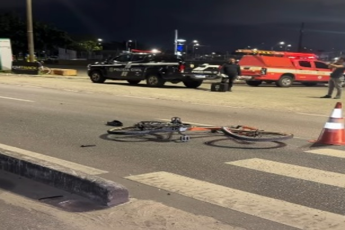 Ciclista morre atropelado na faixa de pedestres em João Pessoa