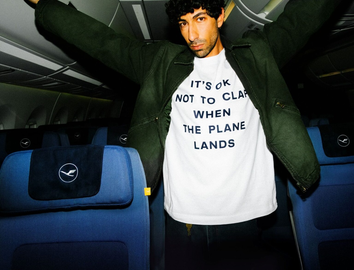 coleção roupas lufthansa regras voar