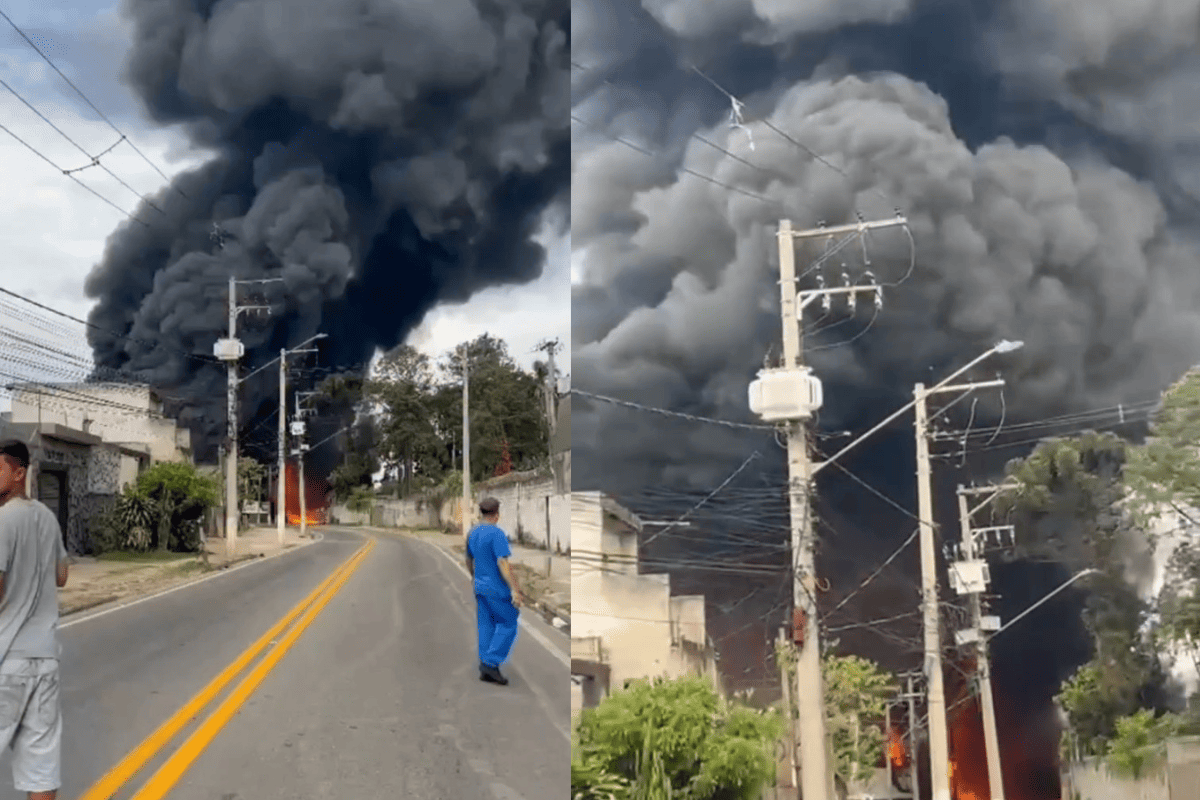 Vizinhos de fábrica incendiada em Itaquá não podem voltar para casa - QTU Questões do Universo