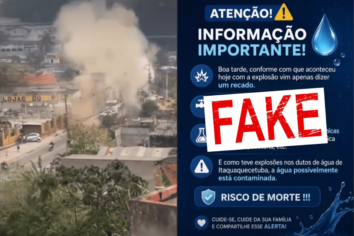 Alerta de água contaminada após incêndio em fábrica é fake, diz Sabesp - QTU Questões do Universo