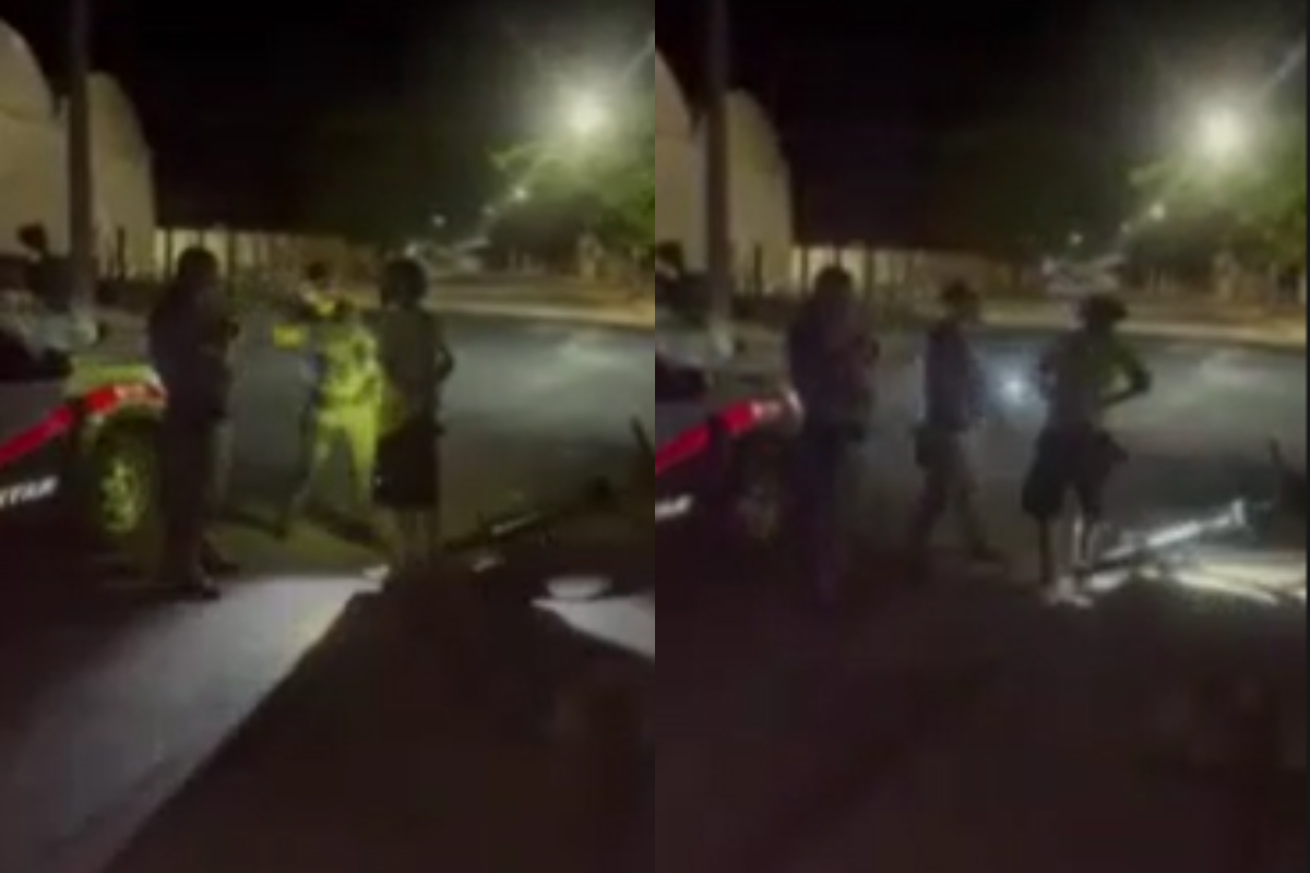 PM agride homem com tapa na cara durante abordagem no interior
