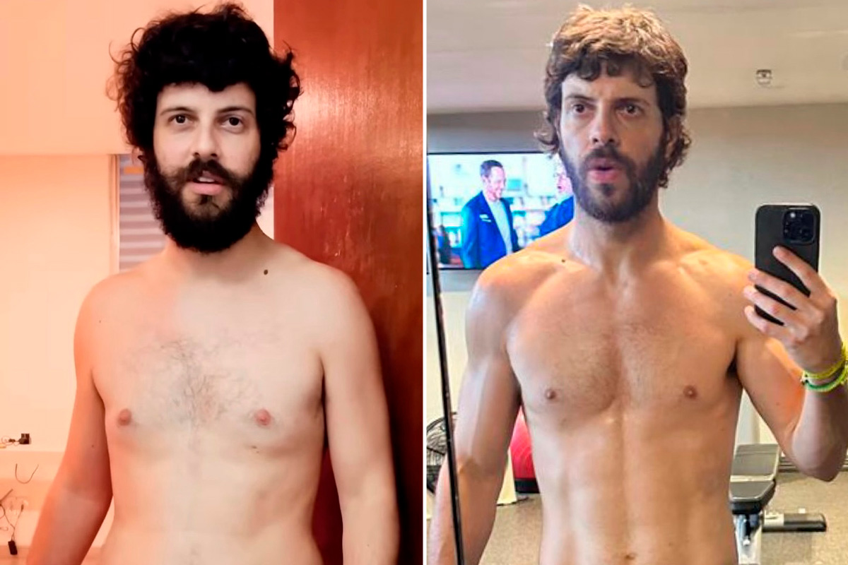 Diogo Defante surpreende ao mostrar mudança corporal: "Dobro de vontade"