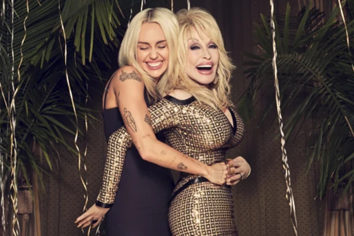 Dolly Parton e a afilhada, Miley Cyrus