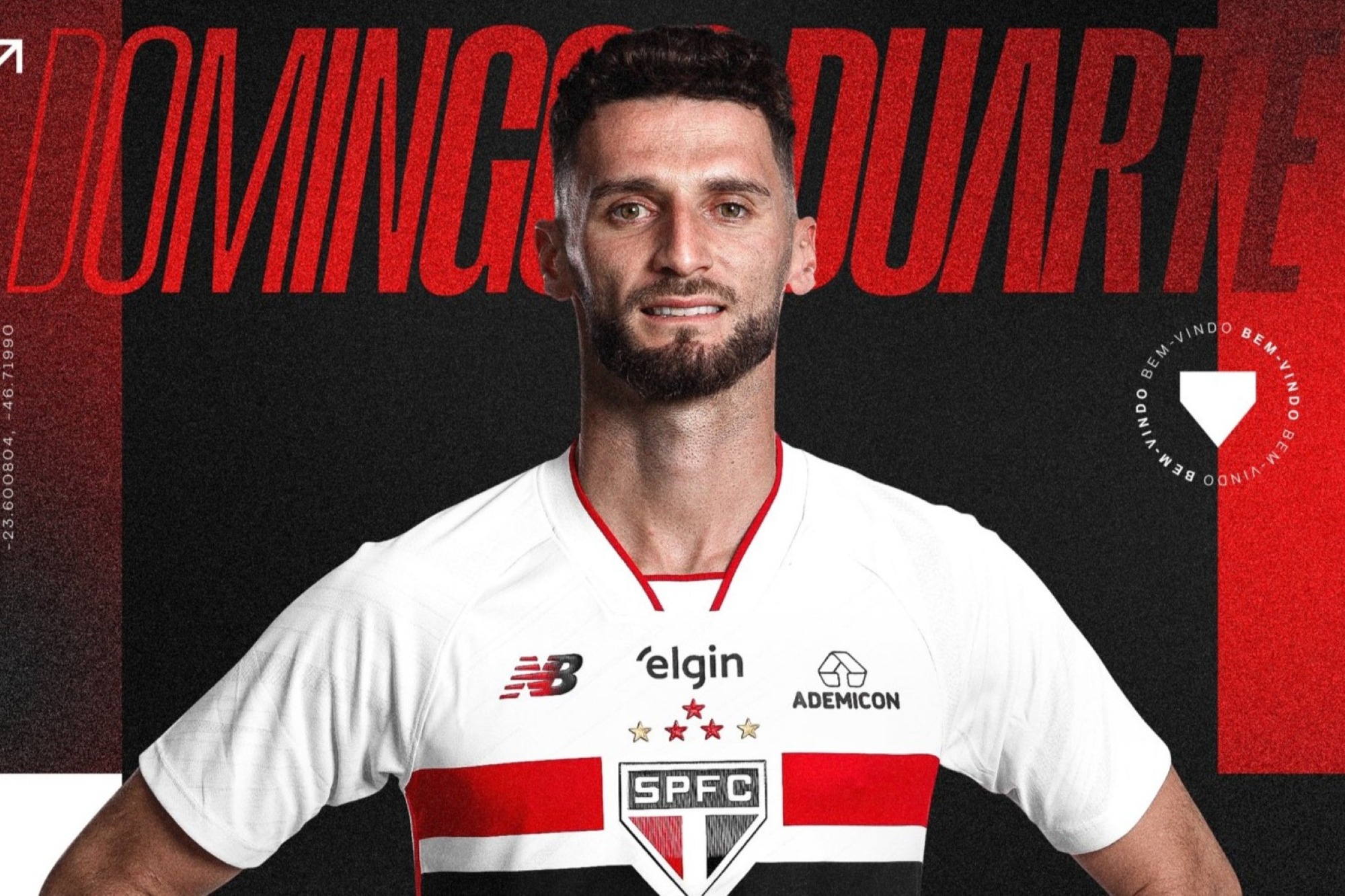 Imagem vinculada ao feed original: São Paulo anuncia a contratação do zagueiro português Domingos Duarte