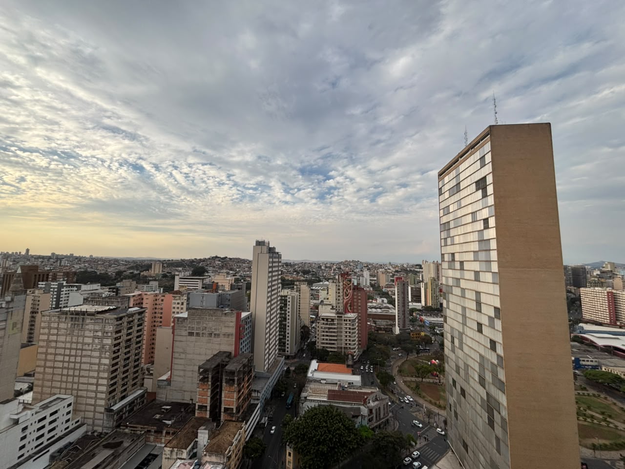 Vista do mirante Edifício JK, em BH 