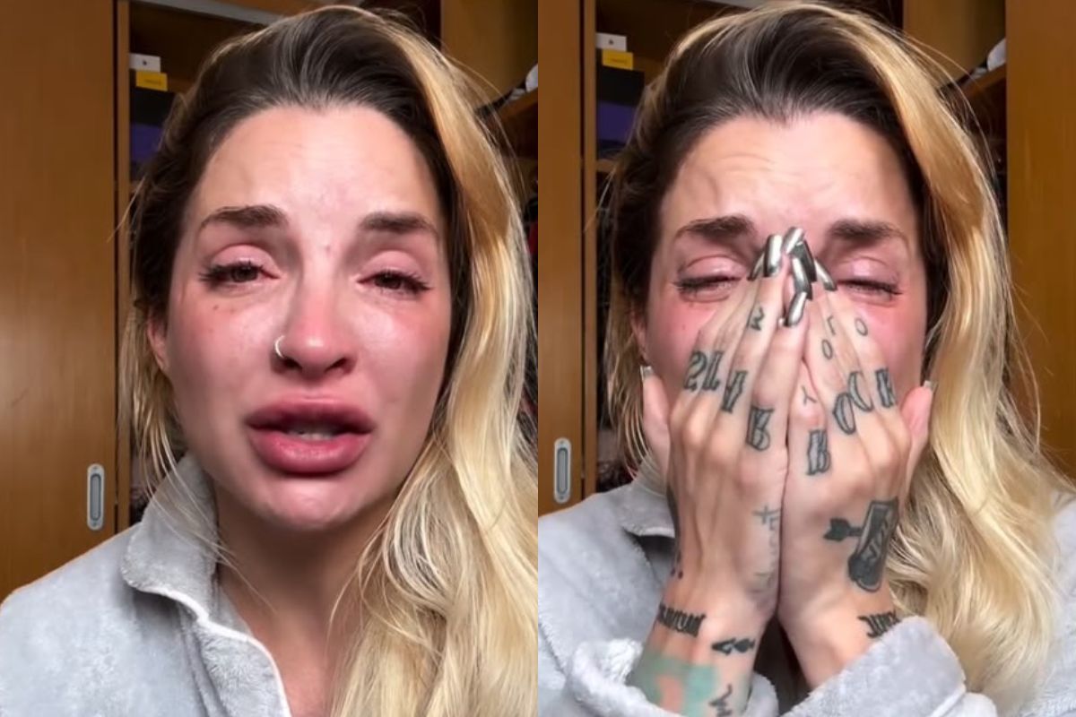 Clara Aguilar denuncia agressão e ameaças do ex-marido Giu Daga