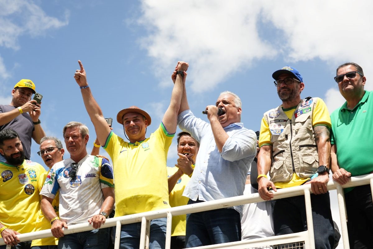 Em Alagoas, Flávio defende Gaspar como vice: “Nordeste no centro do poder”