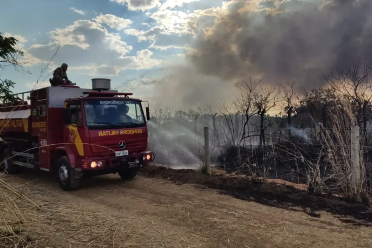 Incêndio atinge parque onde ficam os rejeitos do Césio-137 em Goiás
