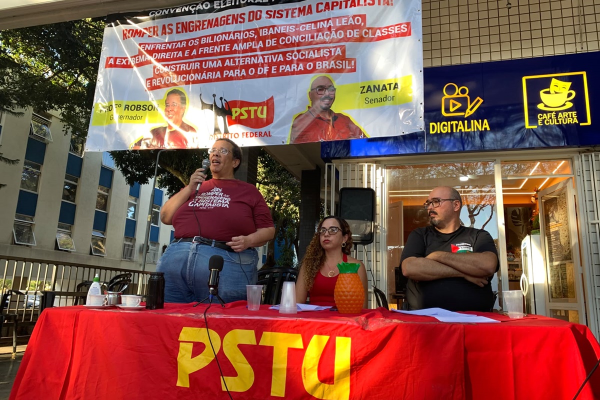 Imagem vinculada ao feed original: PSTU lança Professor Robson como candidato ao GDF e Zanata ao Senado