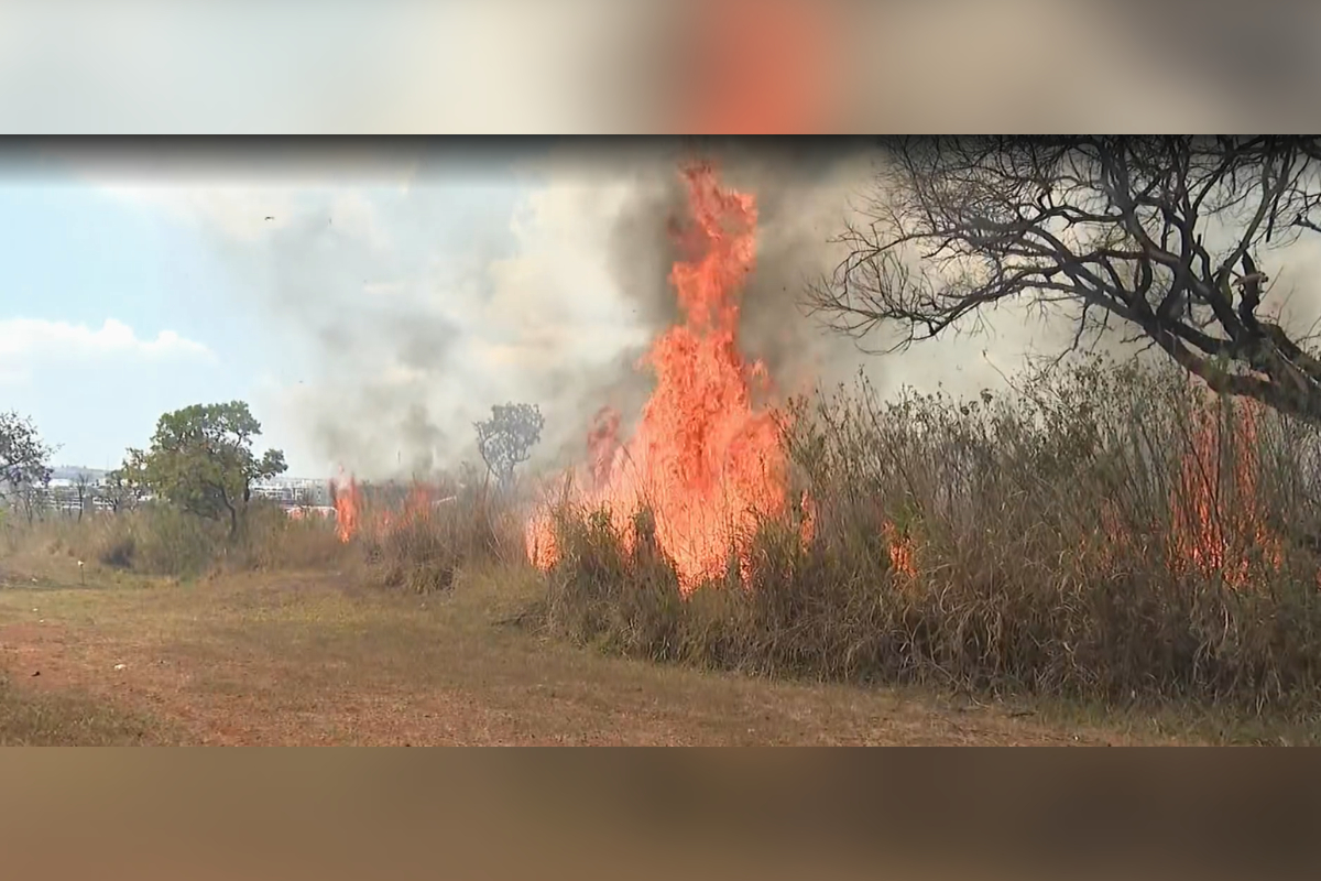 Incêndio atinge residências em comunidade indígena no DF