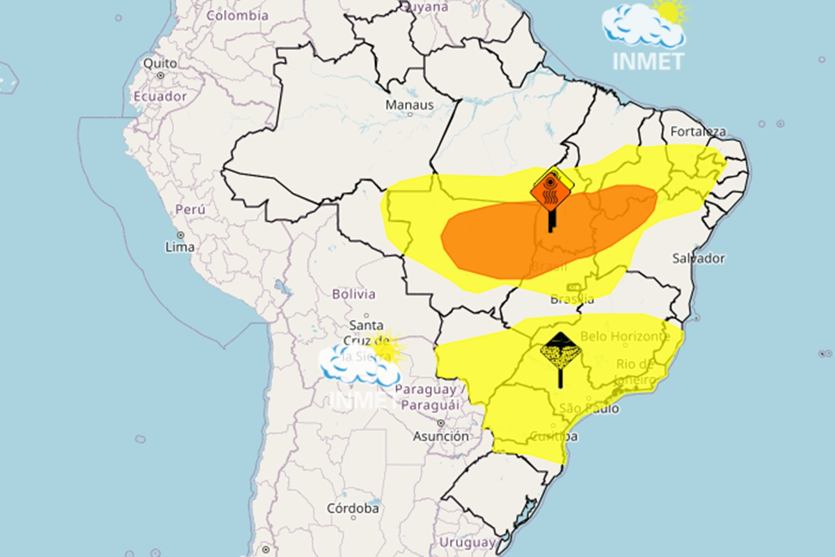 Brasil está dividido entre alertas de tempestades e baixa umidade. Entenda