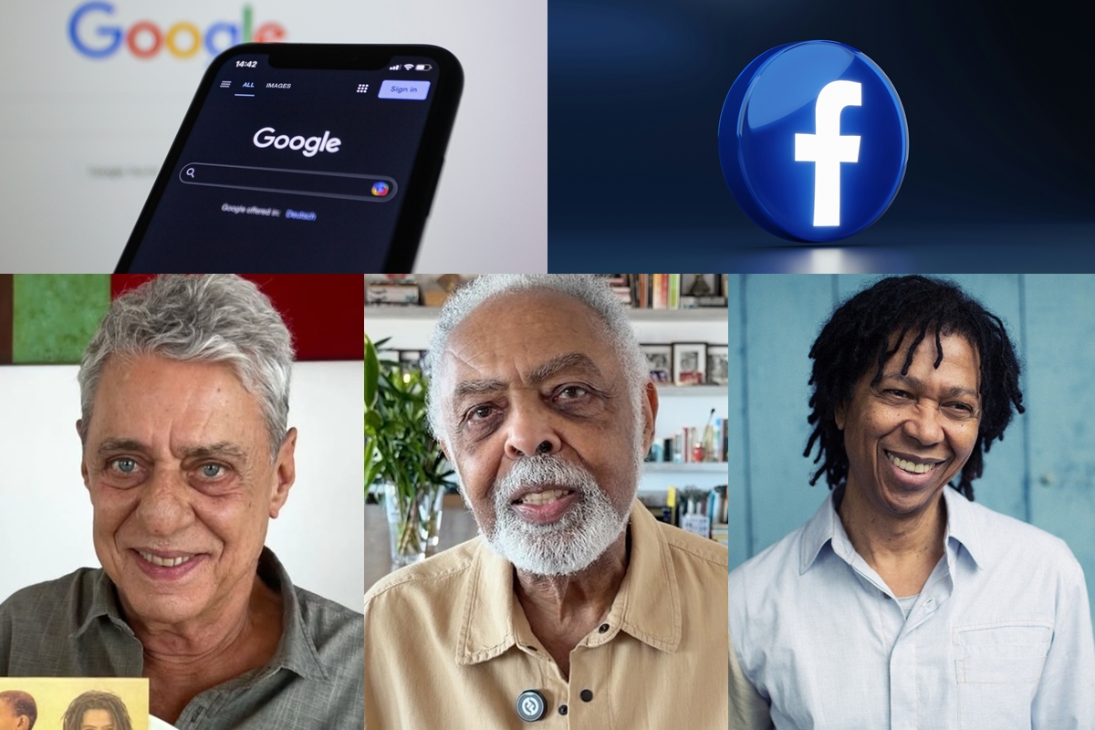 Google e Facebook são réus em processo de Chico Buarque, Gil e Djavan