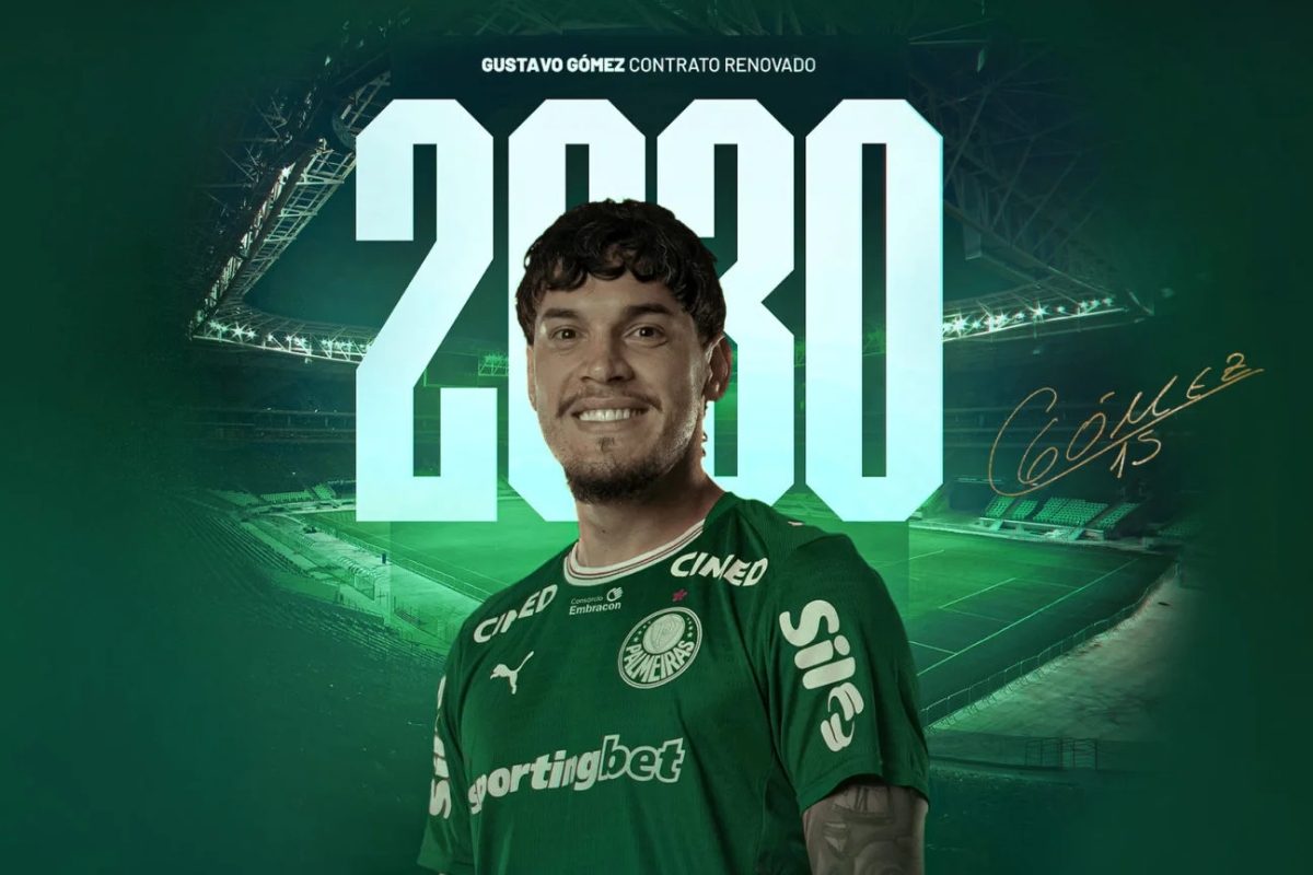 Palmeiras renova contrato de Gustavo Gómez, capitão do time, até 2030