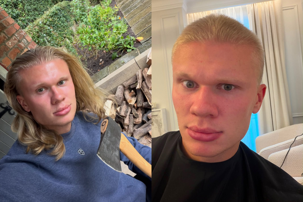 Erling Haaland dá adeus aos cabelos longos e surge de visual novo